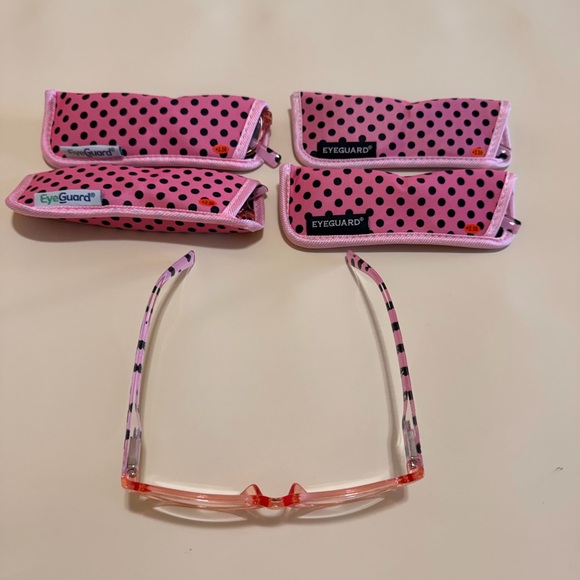 Pink Polka Dot Reading Glasses - Picture 2 of 4